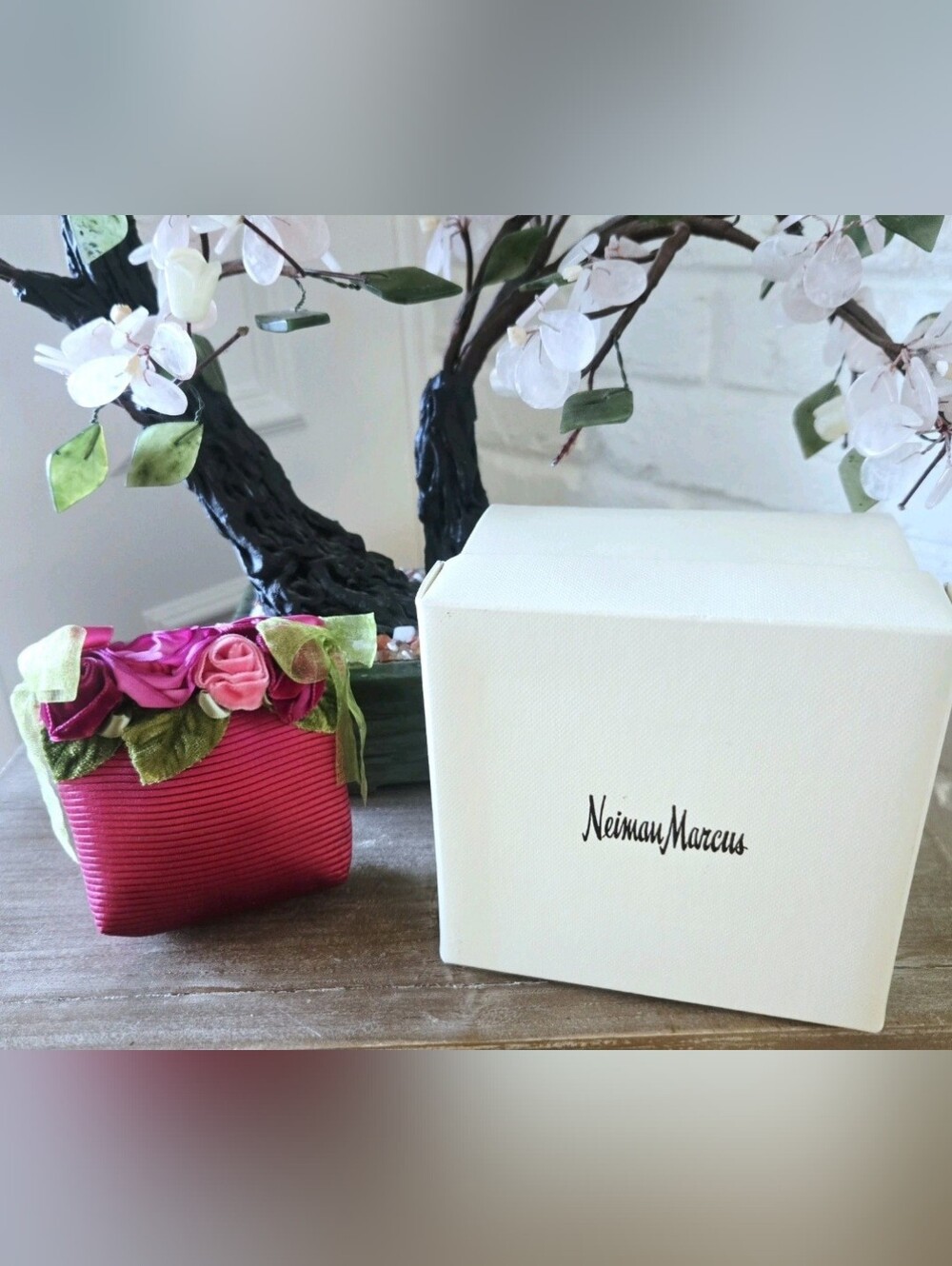Vtg Neiman Marcus Floral Rosette Sachet, Travel, Storage